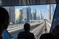 Train view Dubai Metro